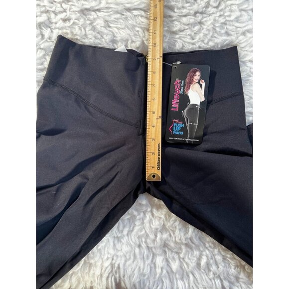 Cysm Push Up Pants Womens XL Black Stretch Front Zip High Rise Pull on Lifetouch - Picture 8 of 11